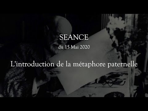 Séminaire "L'introduction de la métaphore paternelle" (Fedepsy, Jean-Richard Freymann)